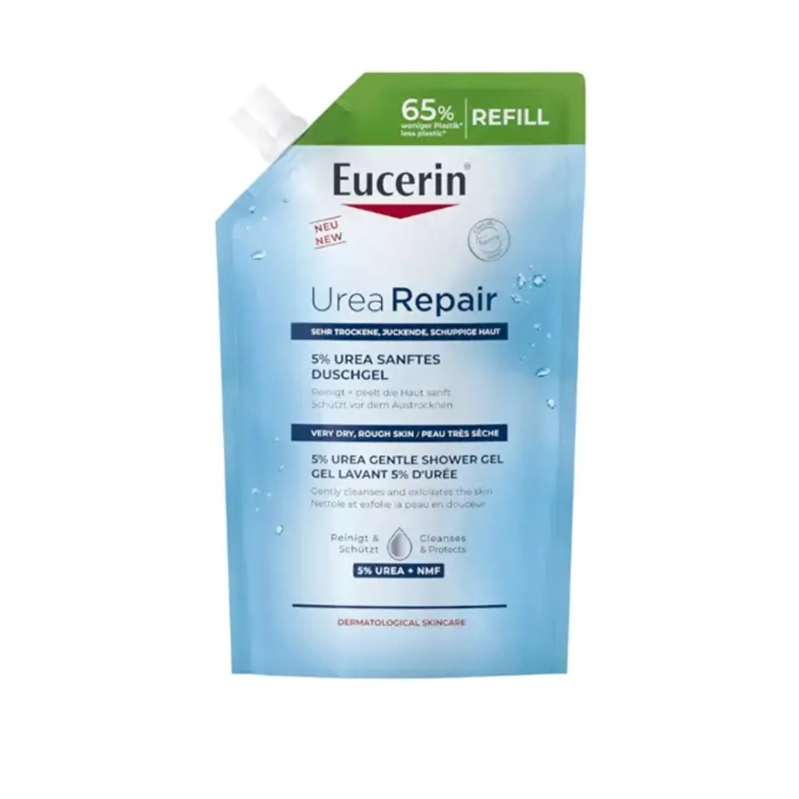 Eucerin UreaRepair 5% Urea Gentle Shower Gel Refill 400ml (13.5floz)