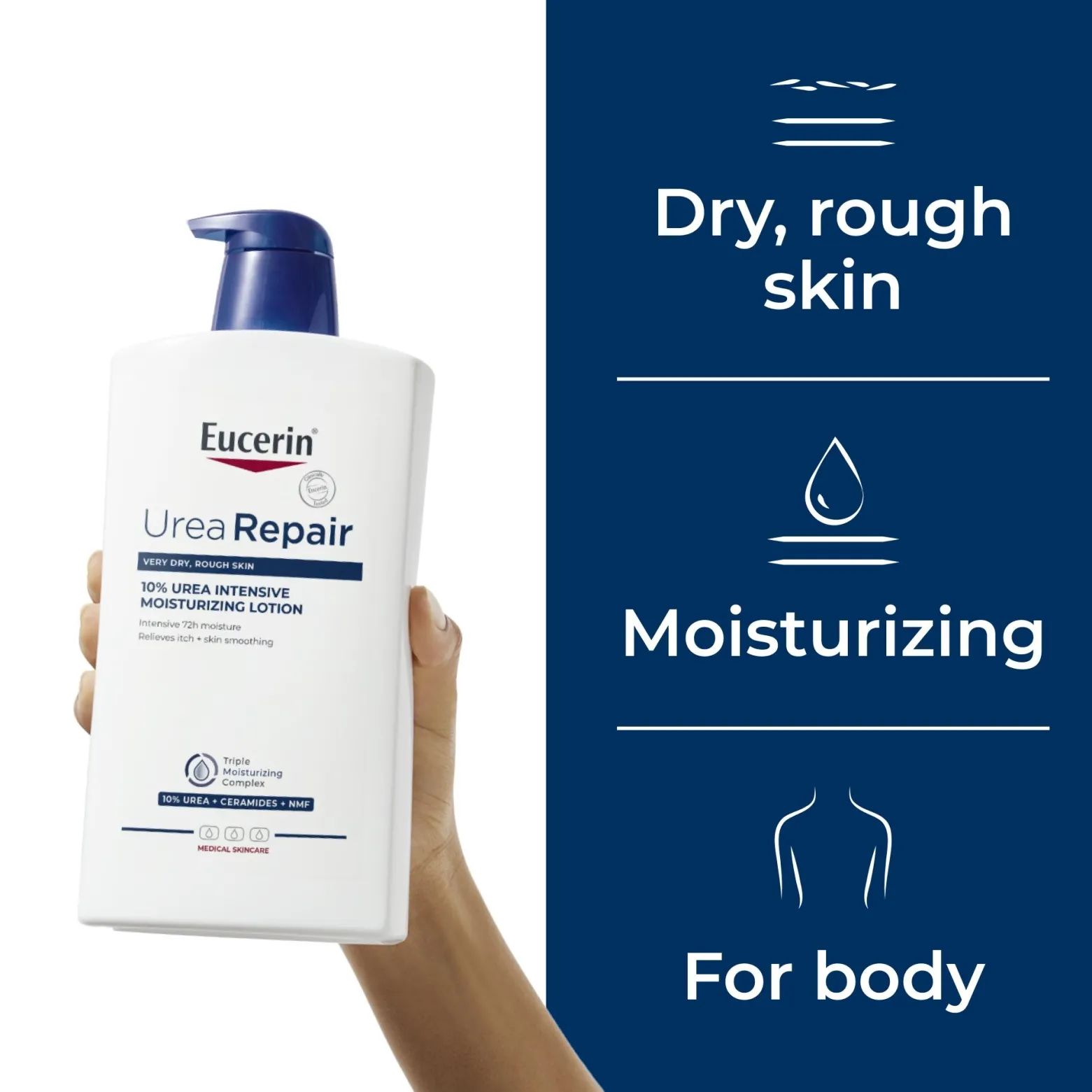Eucerin UreaRepair Plus Lotion 10% Urea 1L (33.81floz)