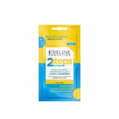 Eveline Cosmetics 2 Steps to Beauty Moisturizing and Illuminating Cream Mask-Booster 4ml x2 (0.14floz x2)