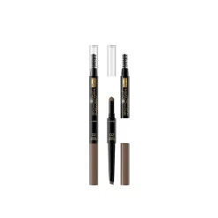 Eveline Cosmetics Brow Styler 3-In-1 Multifunction Brow Pencil 02 Dark Brown
