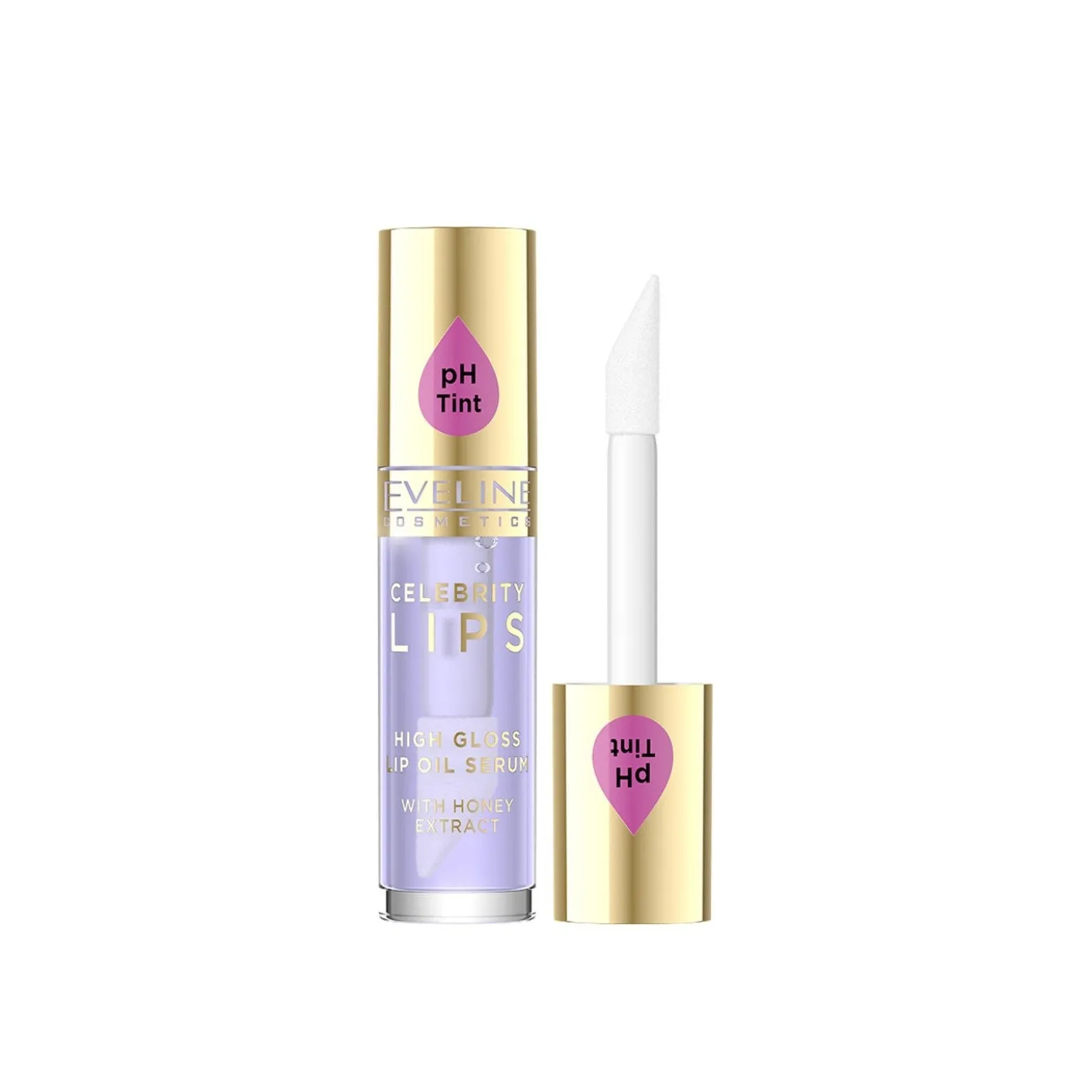 Eveline Cosmetics Celebrity Lips High Gloss Lip Oil Serum 03 Violet 5ml (0.176floz)