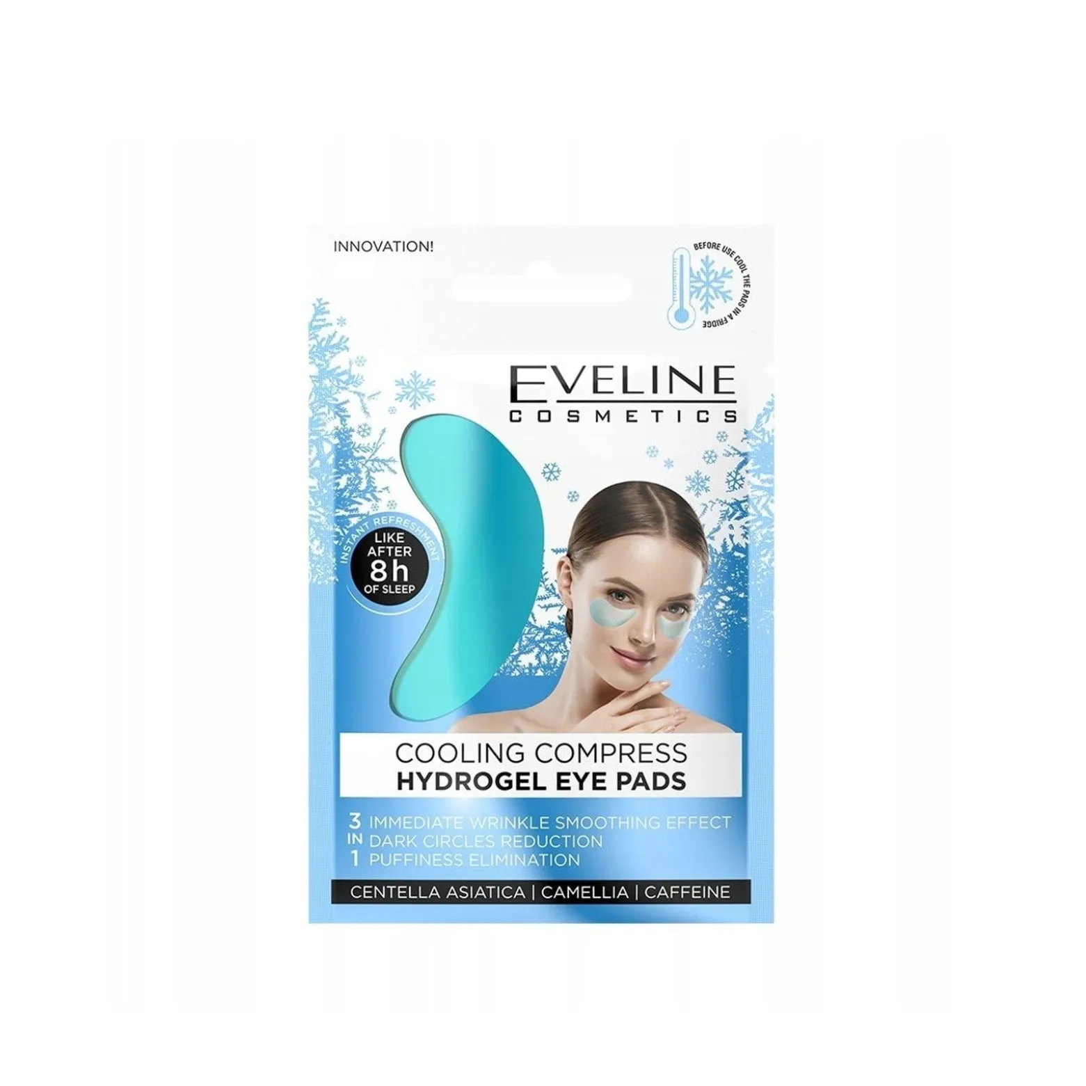 Eveline Cosmetics Cooling Compress 3-In-1 Hydrogel Eye Pads x2