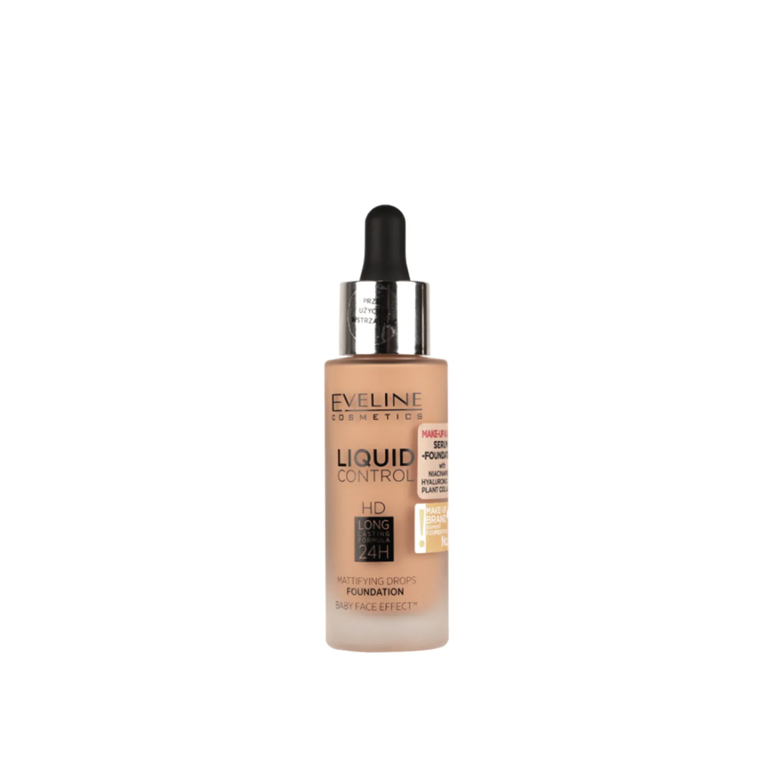 Eveline Cosmetics Liquid Control HD 24h Mattifying Drops Foundation 055 Honey 32ml (1.13floz)