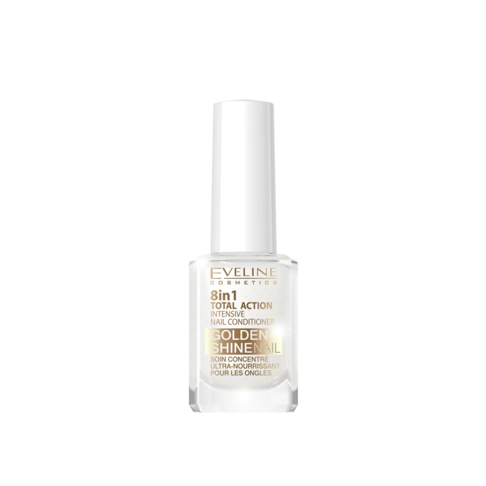 Eveline Cosmetics Nail Therapy 8-In-1 Total Action Golden Shine 12ml (0.42floz)