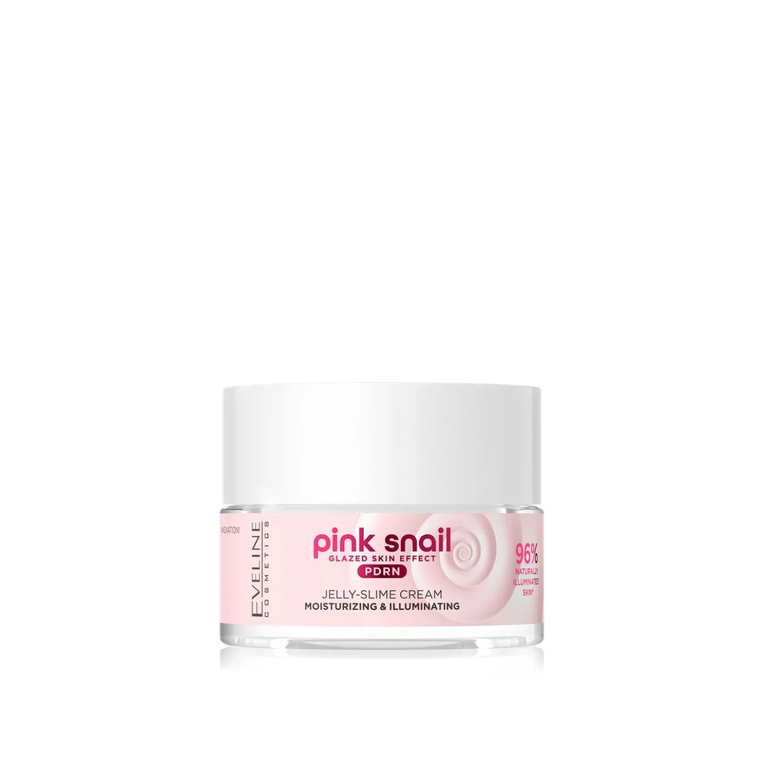 Eveline Cosmetics Pink Snail Moisturizing & Illuminating Jelly-Slime Cream 50ml (1.76floz)