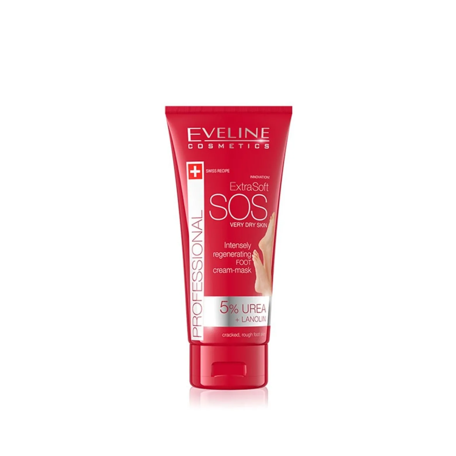 Eveline Cosmetics Professional Extra Soft SOS Intensely Regenerating Foot Cream-Mask 100ml (3.52floz)