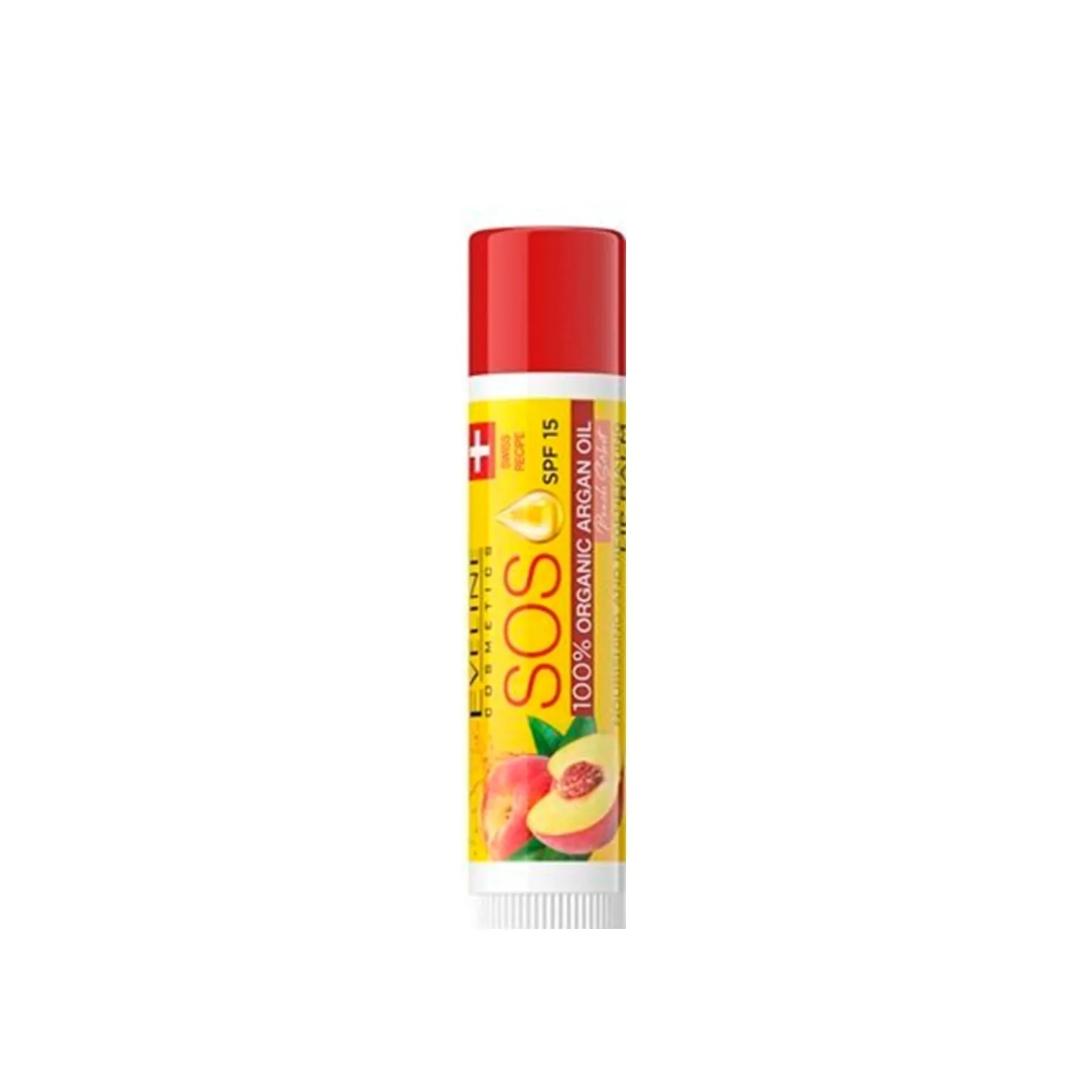 Eveline Cosmetics SOS Nourishing and Regenerating Lip Balm SPF15 Peach Sorbet