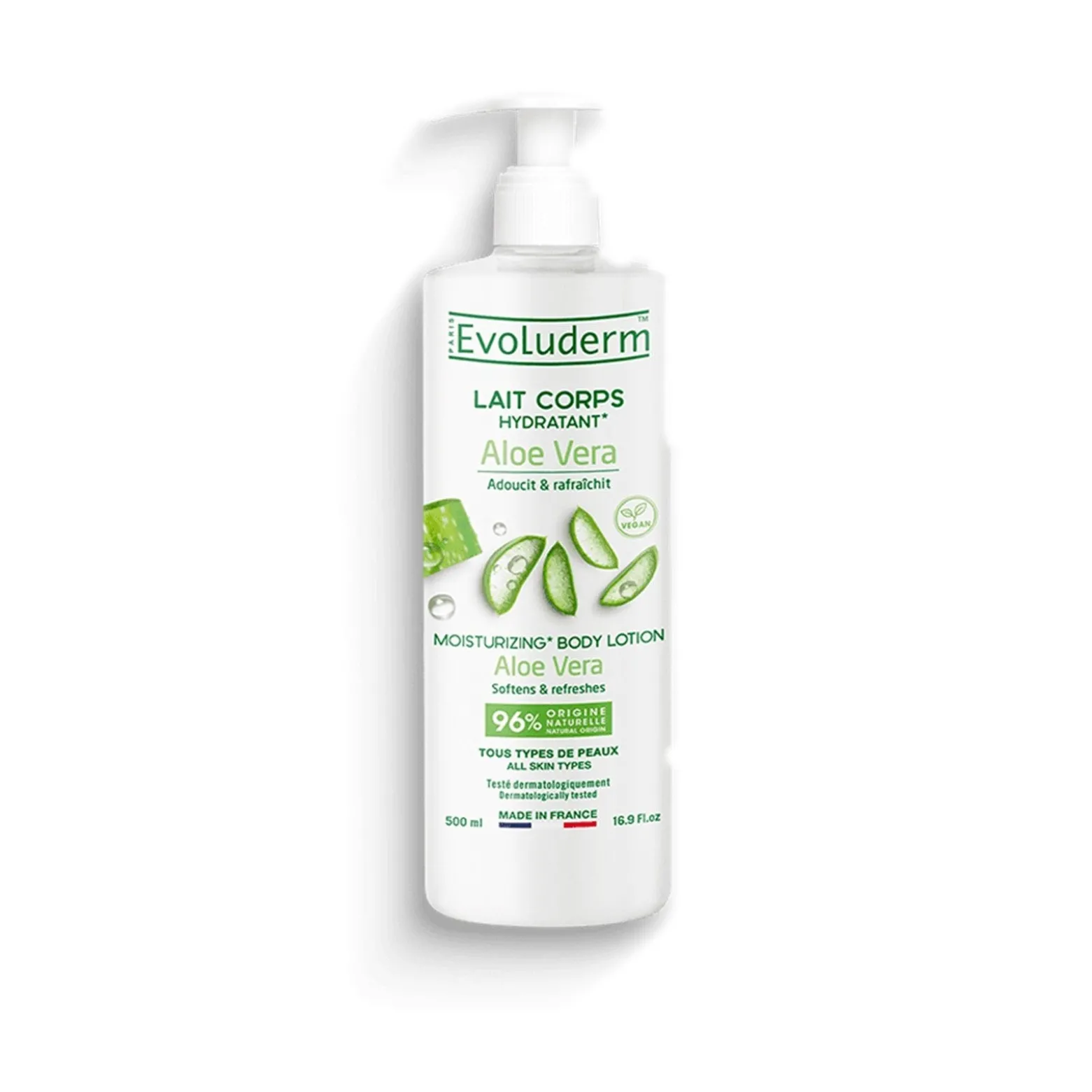 Evoluderm Aloe Vera Moisturizing Body Lotion 500ml (16.9floz)