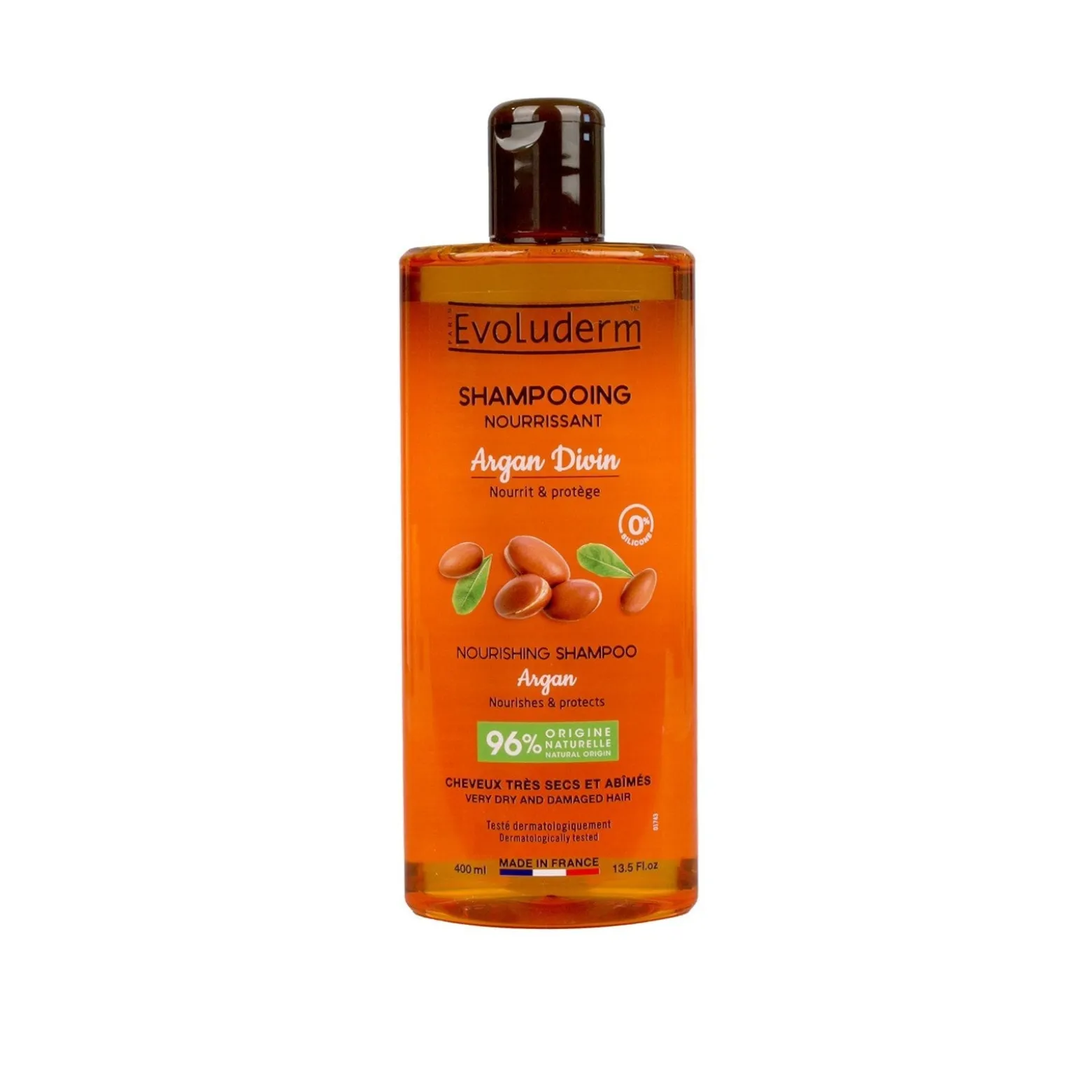 Evoluderm Argan Divin Nourishing Shampoo 400ml (13.5floz)
