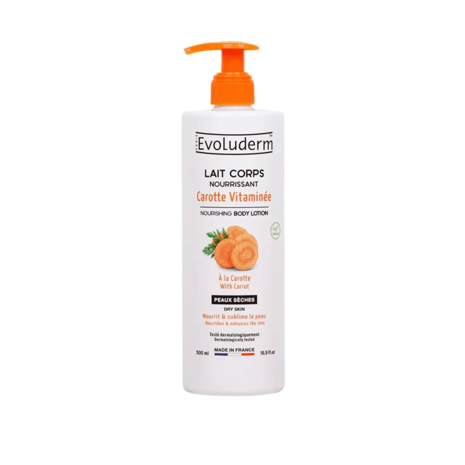 Evoluderm Carotte Vitaminée Nourishing Body Lotion 500ml (16.9floz)
