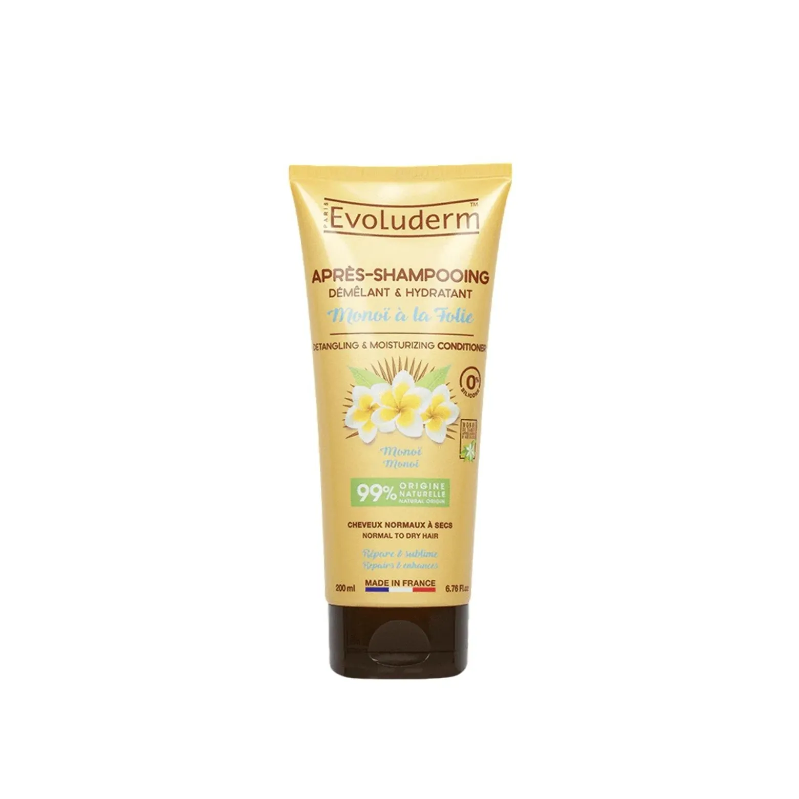 Evoluderm Monoï à la Folie Detangling & Moisturizing Conditioner 200ml (6.76floz)