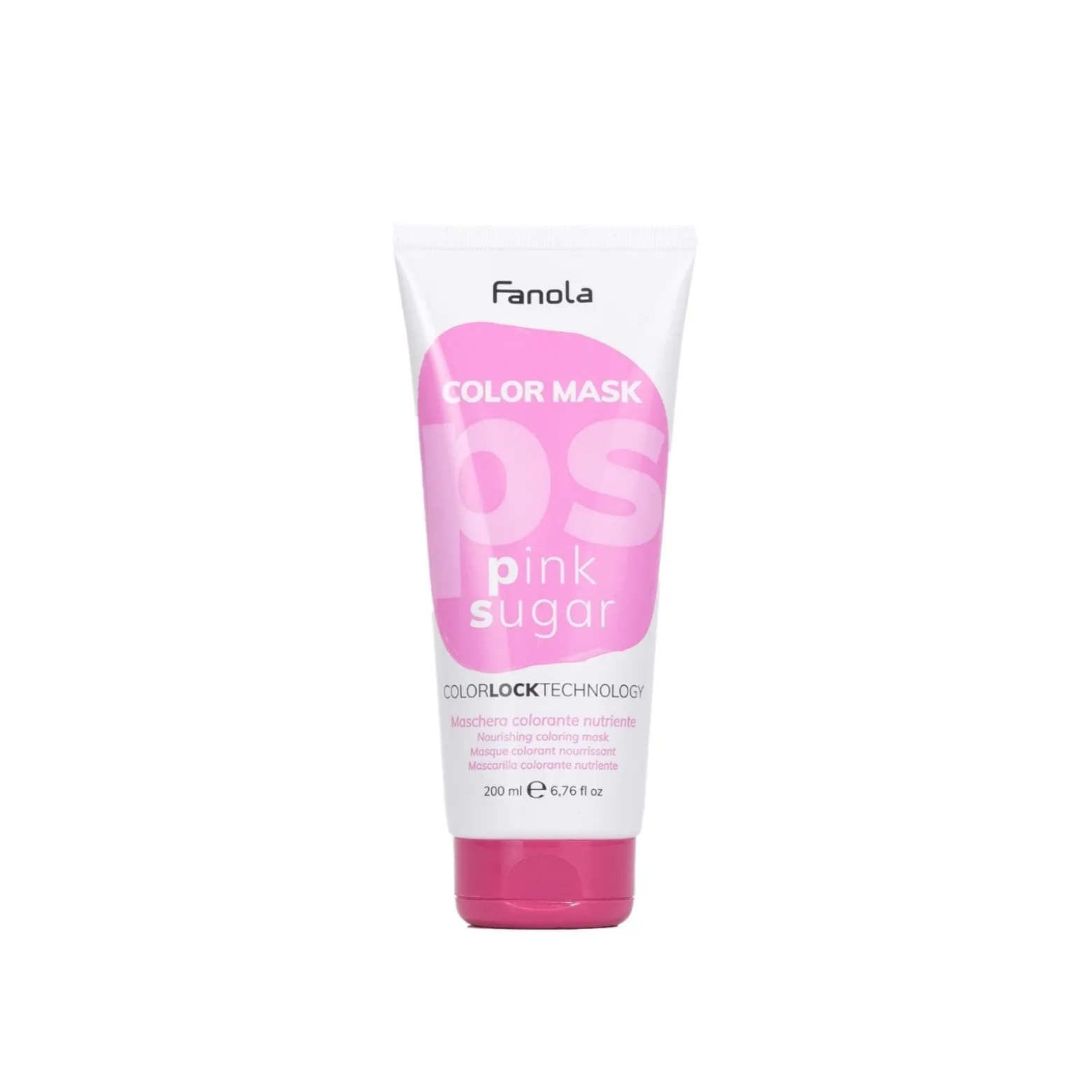 Fanola Color Mask Pink Sugar Nourishing Coloring Hair Mask 200ml (6.76 fl oz)