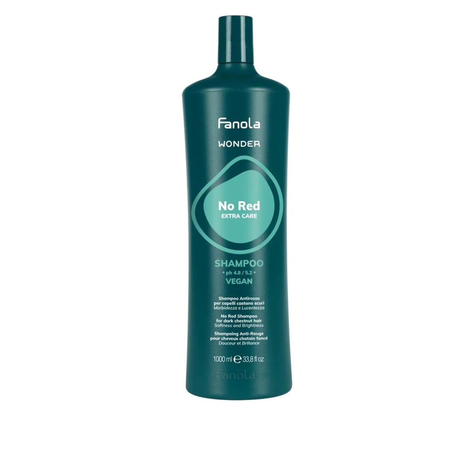 Fanola Wonder No Red Extra Care Shampoo 1L (33.8floz)