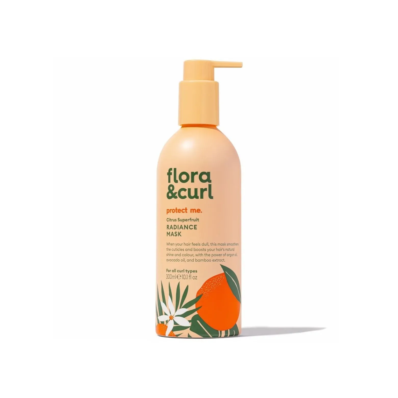 Flora & Curl protect me. Citrus Superfruit Radiance Mask 300ml (10.1floz)