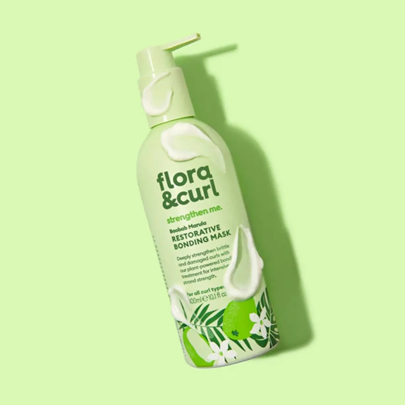 Flora & Curl strengthen me. Baobab Marula Restorative Bonding Mask 300ml (10.1floz)