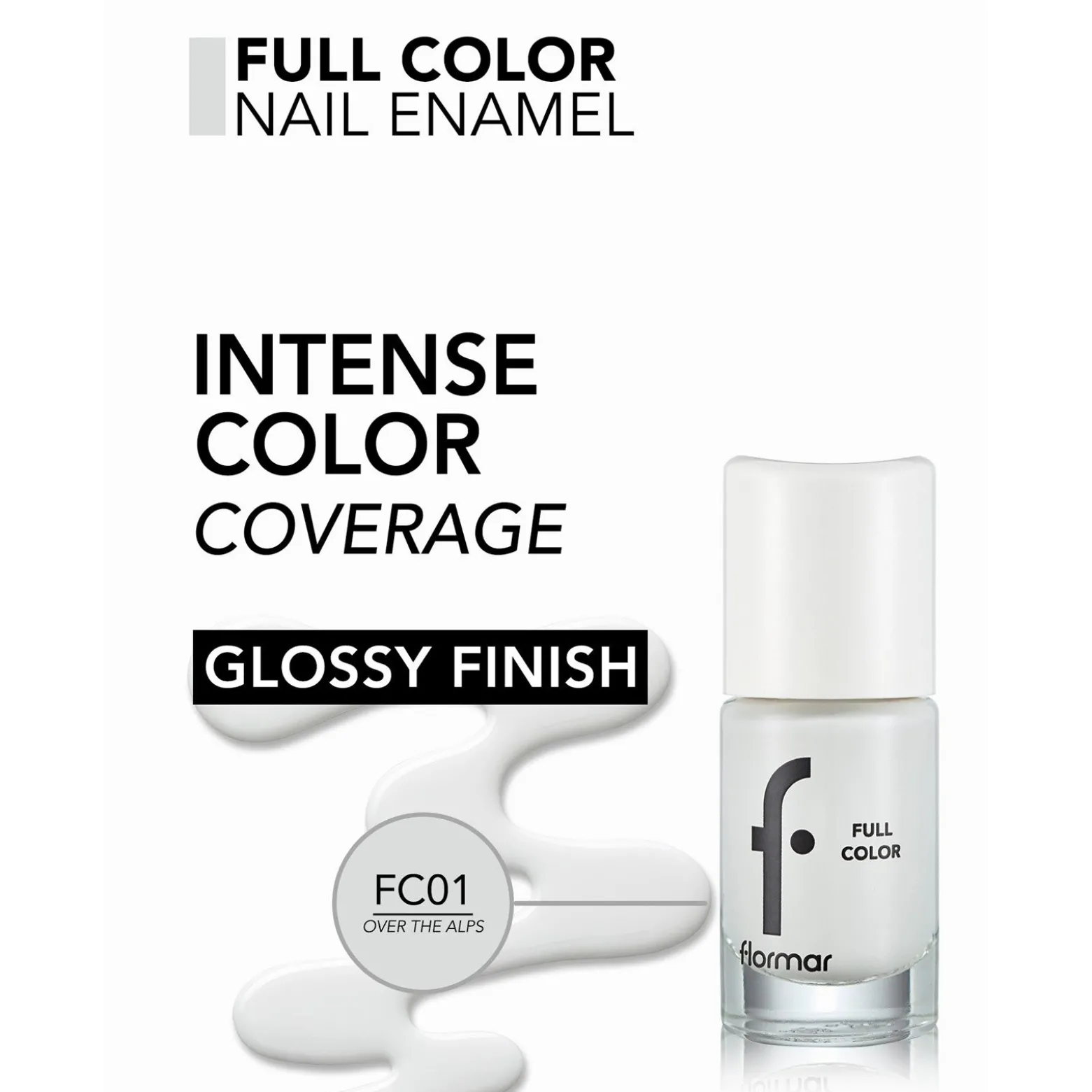 Flormar Full Color Nail Enamel 01 Over the Alps 8ml (0.27floz)