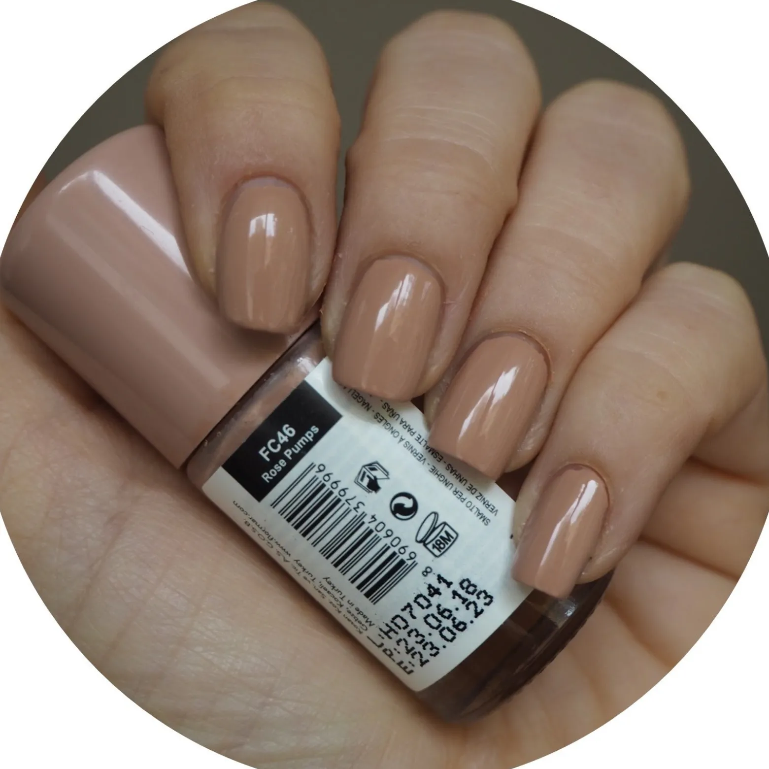 Flormar Full Color Nail Enamel 46 Rose Pumps 8ml (0.27floz)