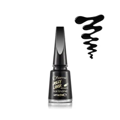 Flormar Jelly Look Nail Enamel 28 Patent Black Leather 11ml (0.37floz)