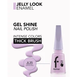 Flormar Jelly Look Nail Enamel 35 Crystal Blue 11ml (0.37floz)