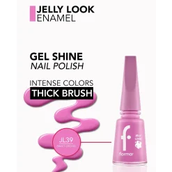 Flormar Jelly Look Nail Enamel 39 Sweet Orchid 11ml (0.37floz)