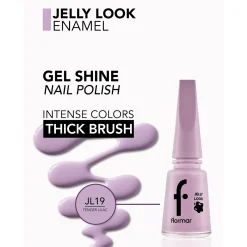 Flormar Jelly Look Nail Enamel 19 Tender Lilac 11ml (0.37floz)