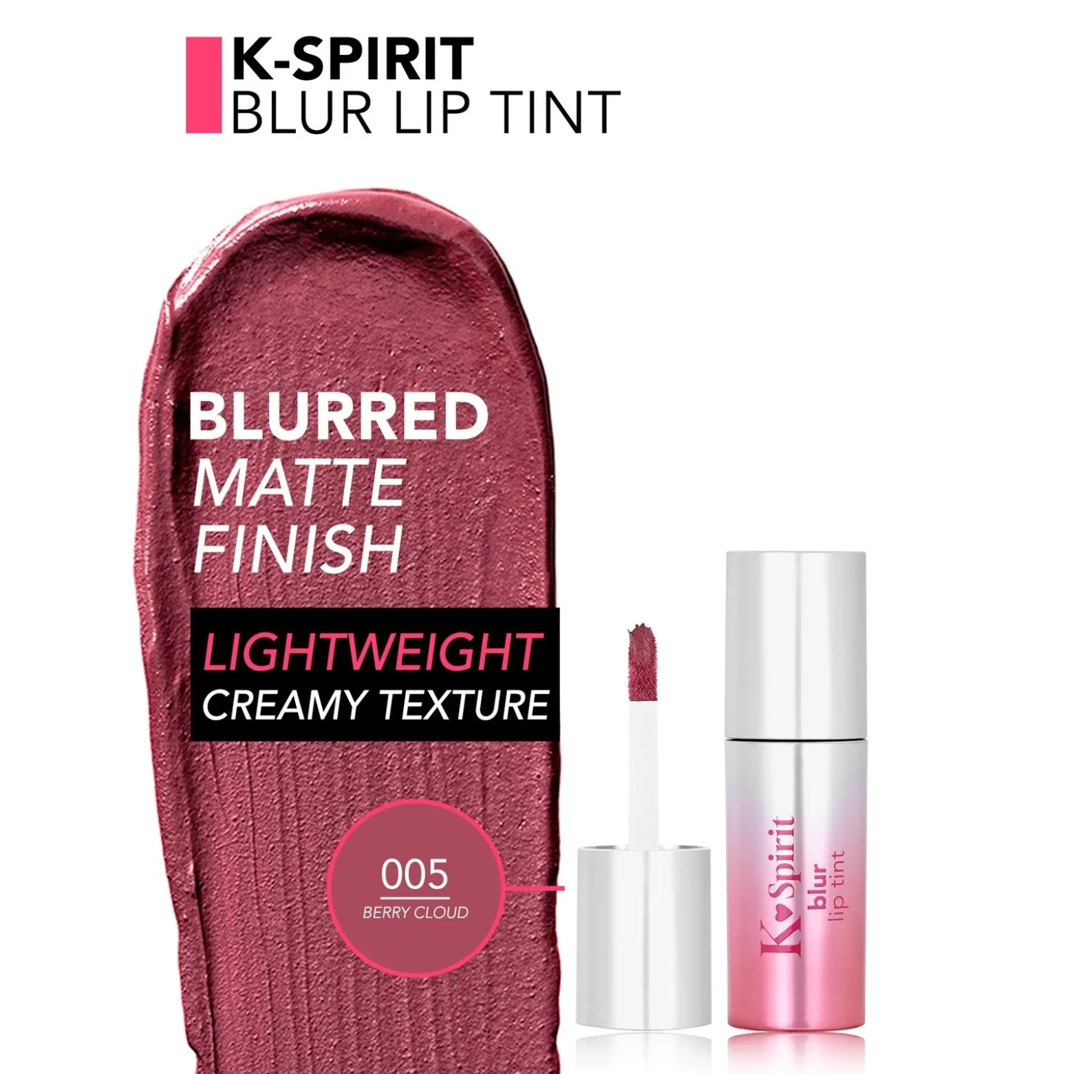 Flormar K-Spirit Blur Lip Tint 005 Berry Cloud 4ml (0.13floz)