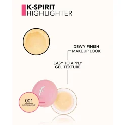 Flormar K-Spirit Glass Highlighter 001 Golden Crush 5g (0.17oz)