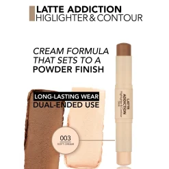 Flormar Latte Addiction Highlighter & Contour Stick 003 Soft Cream 2x4g (2x0.14oz)