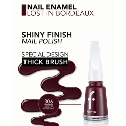 Flormar Nail Enamel 306 Lost In Bordeaux 11ml (0.37floz)
