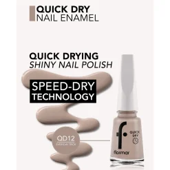 Flormar Quick Dry Nail Enamel 12 Everyday Trick 11ml (0.37floz)