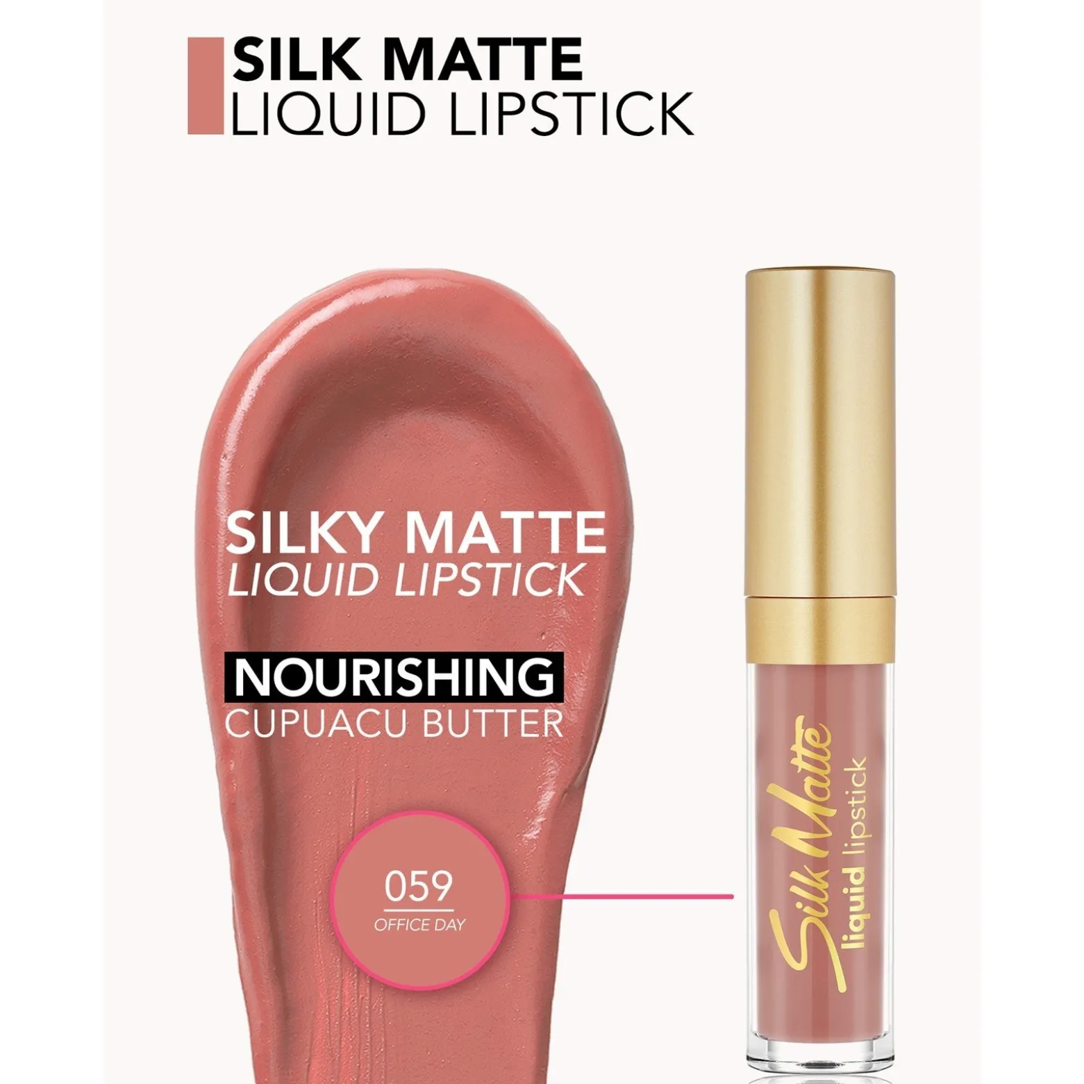 Flormar Silk Matte Liquid Lipstick 59 Office Day 4.5ml (0.15floz)