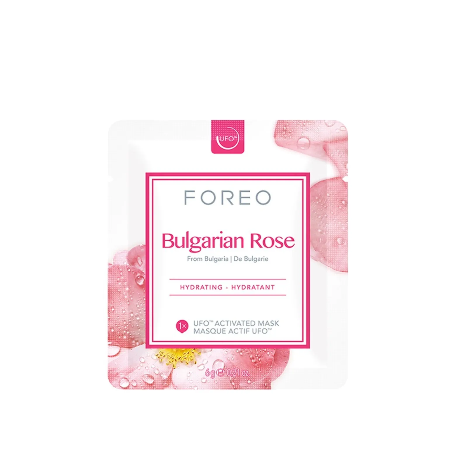 FOREO UFO™ Activated Facial Mask Bulgarian Rose 6x6g (6x0.21oz)
