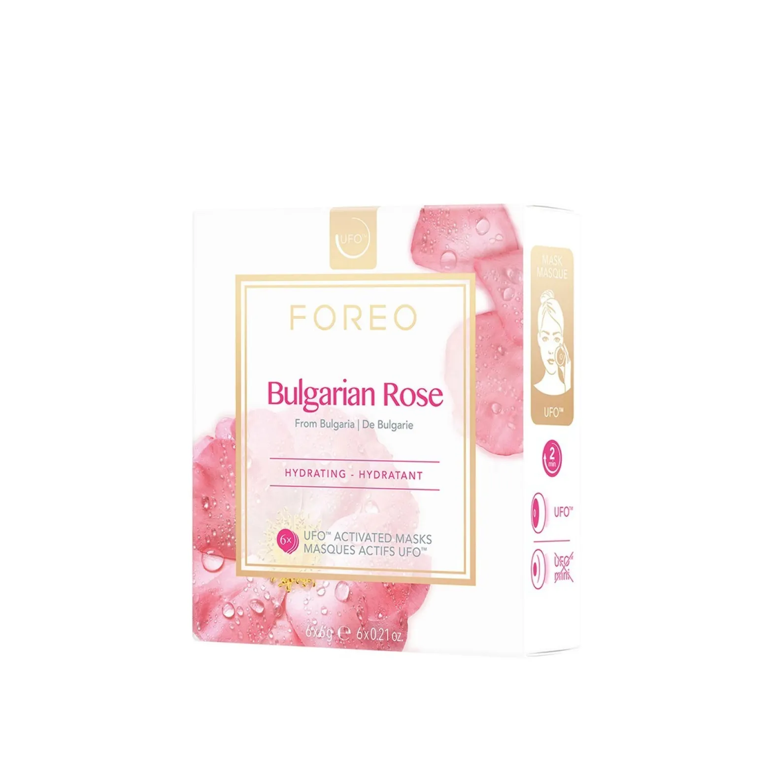 FOREO UFO™ Activated Facial Mask Bulgarian Rose 6x6g (6x0.21oz)
