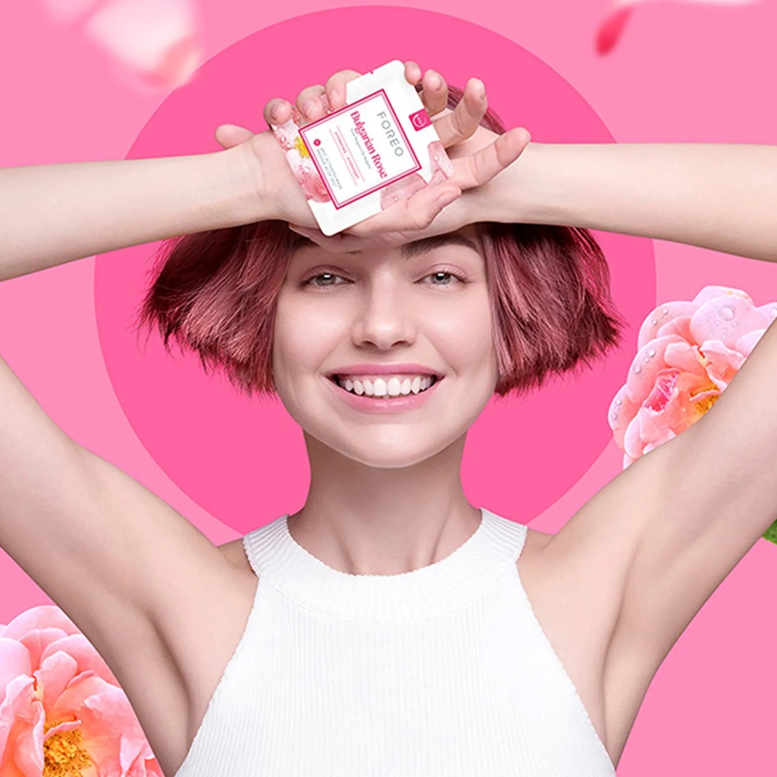 FOREO UFO™ Activated Facial Mask Bulgarian Rose 6x6g (6x0.21oz)