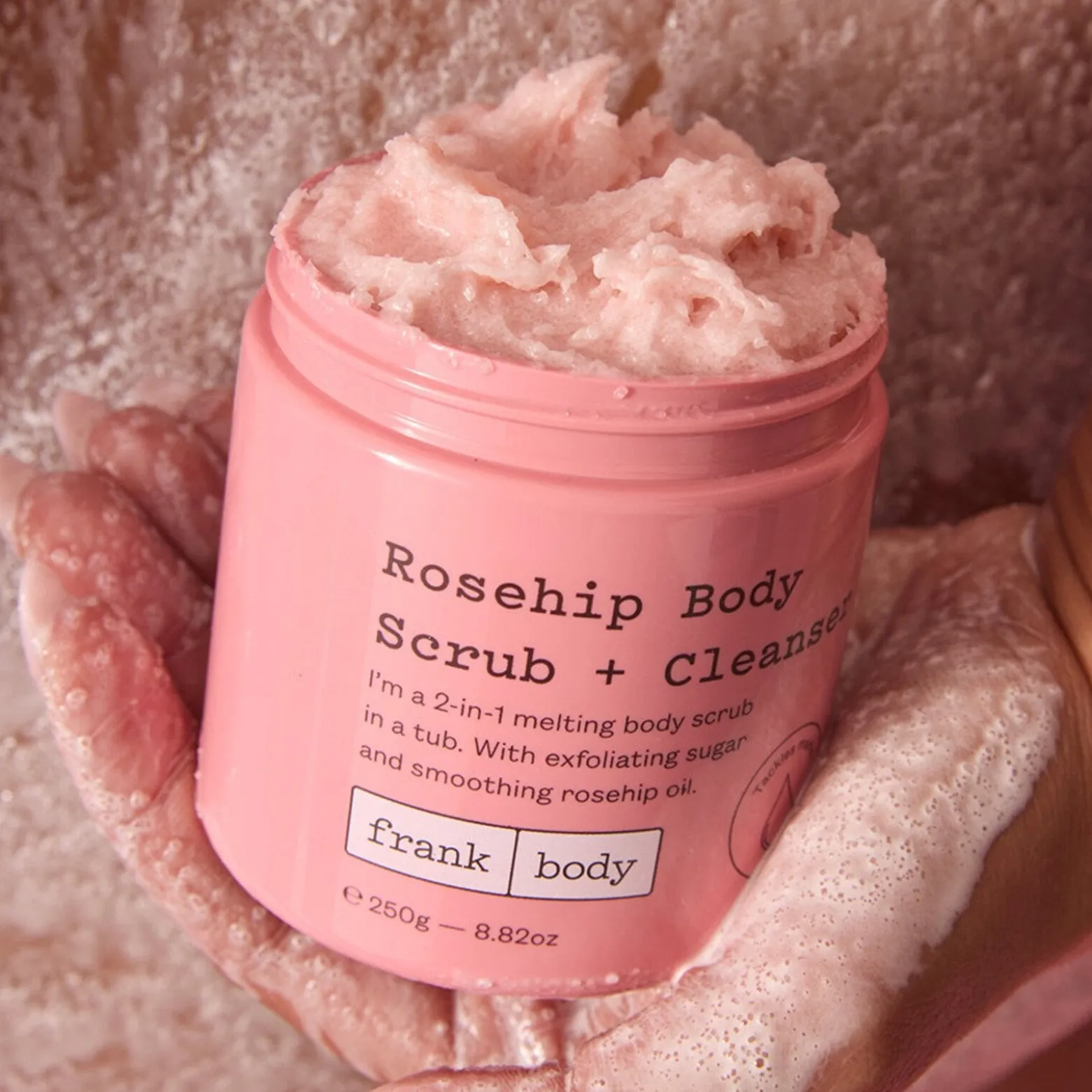 Frank Body Rosehip Body Scrub + Cleanser 250g (8.82oz)