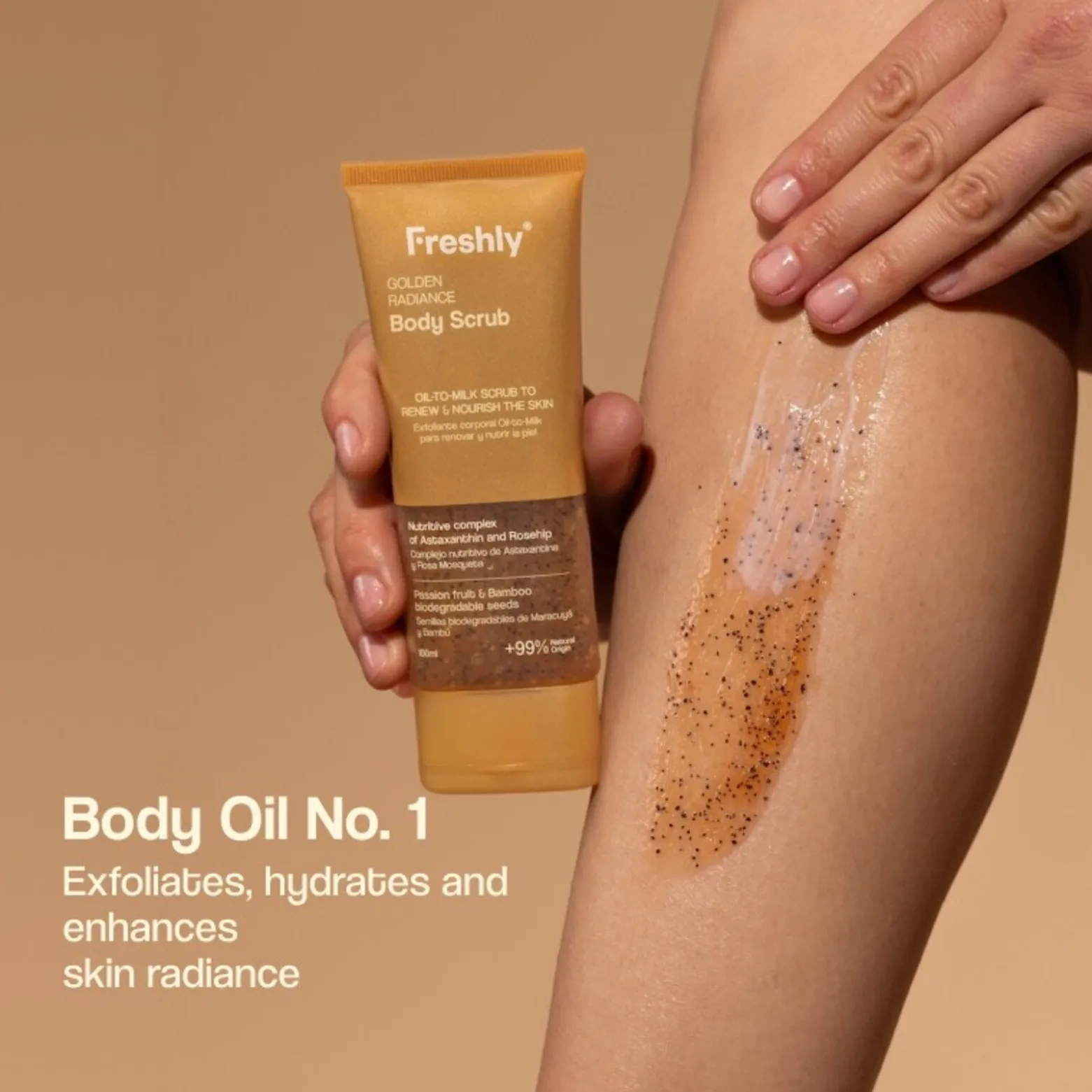 Freshly Cosmetics Golden Radiance Body Scrub 100ml (3.38floz)