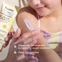 Freshly Cosmetics Pediatrics D+ Natural Suncare Mineral Lotion SPF50+ 50ml (1.69floz)