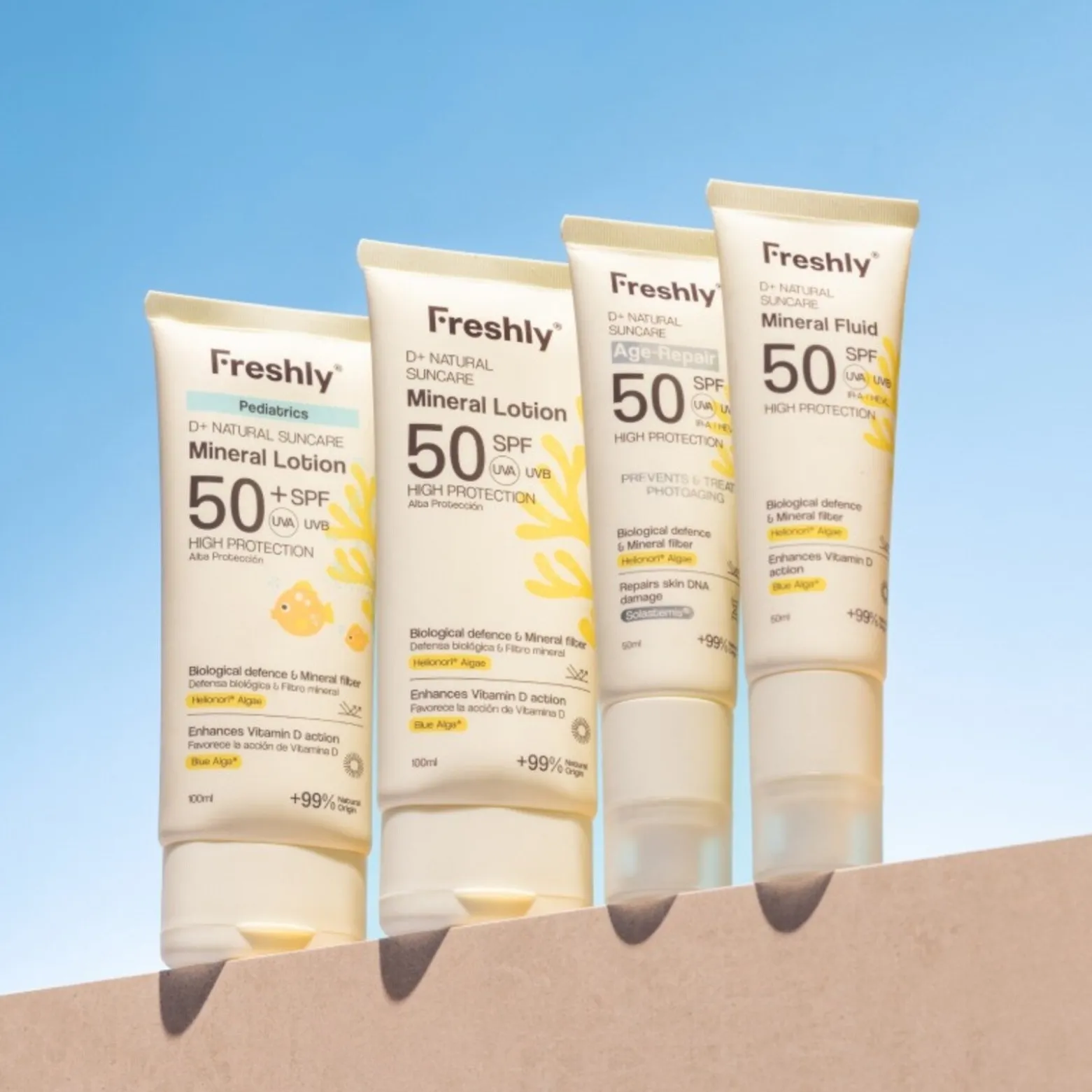 Freshly Cosmetics Pediatrics D+ Natural Suncare Mineral Lotion SPF50+ 50ml (1.69floz)