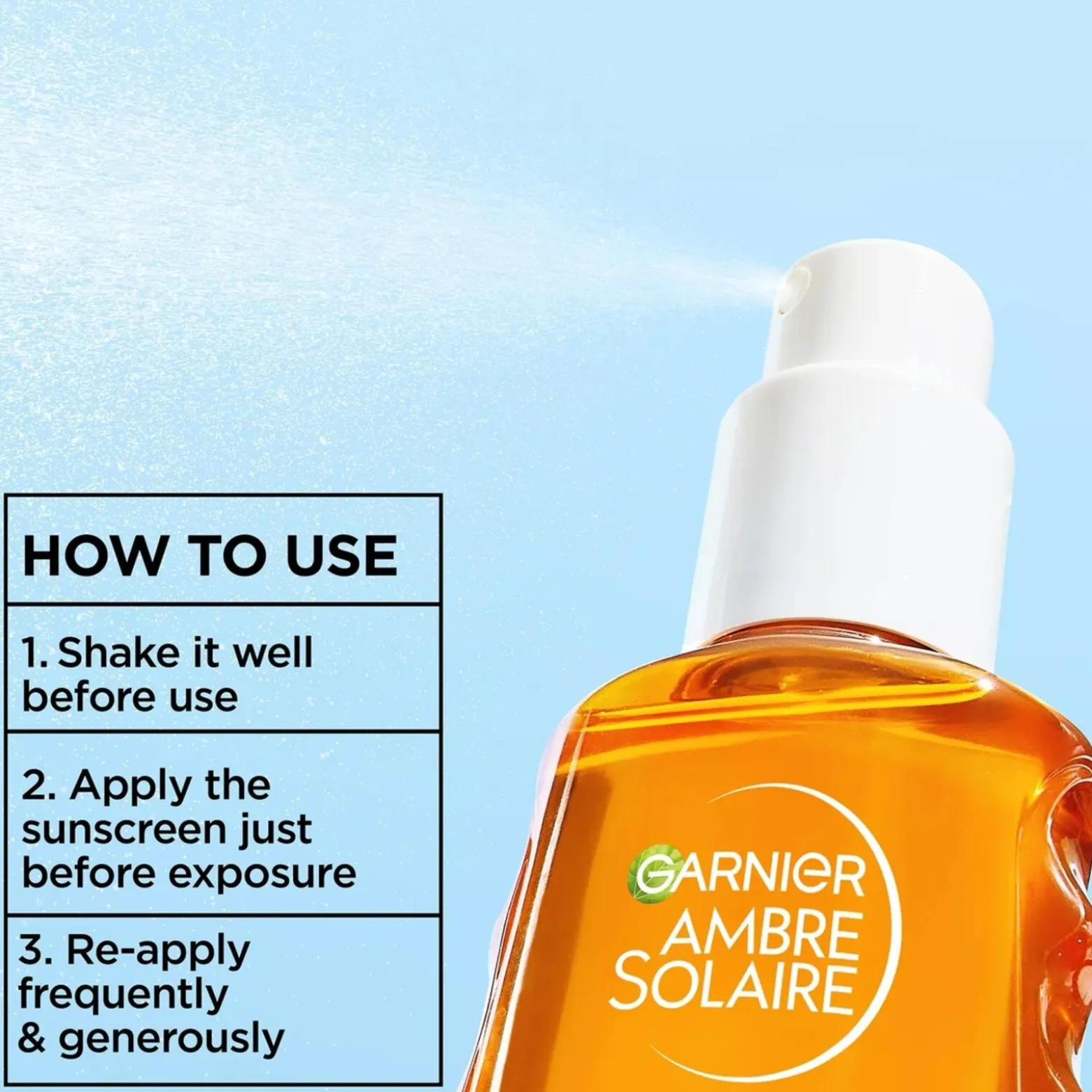 Garnier Ambre Solaire Advanced Sensitive Hydrating Sun Water SPF50 150ml (5.07floz)