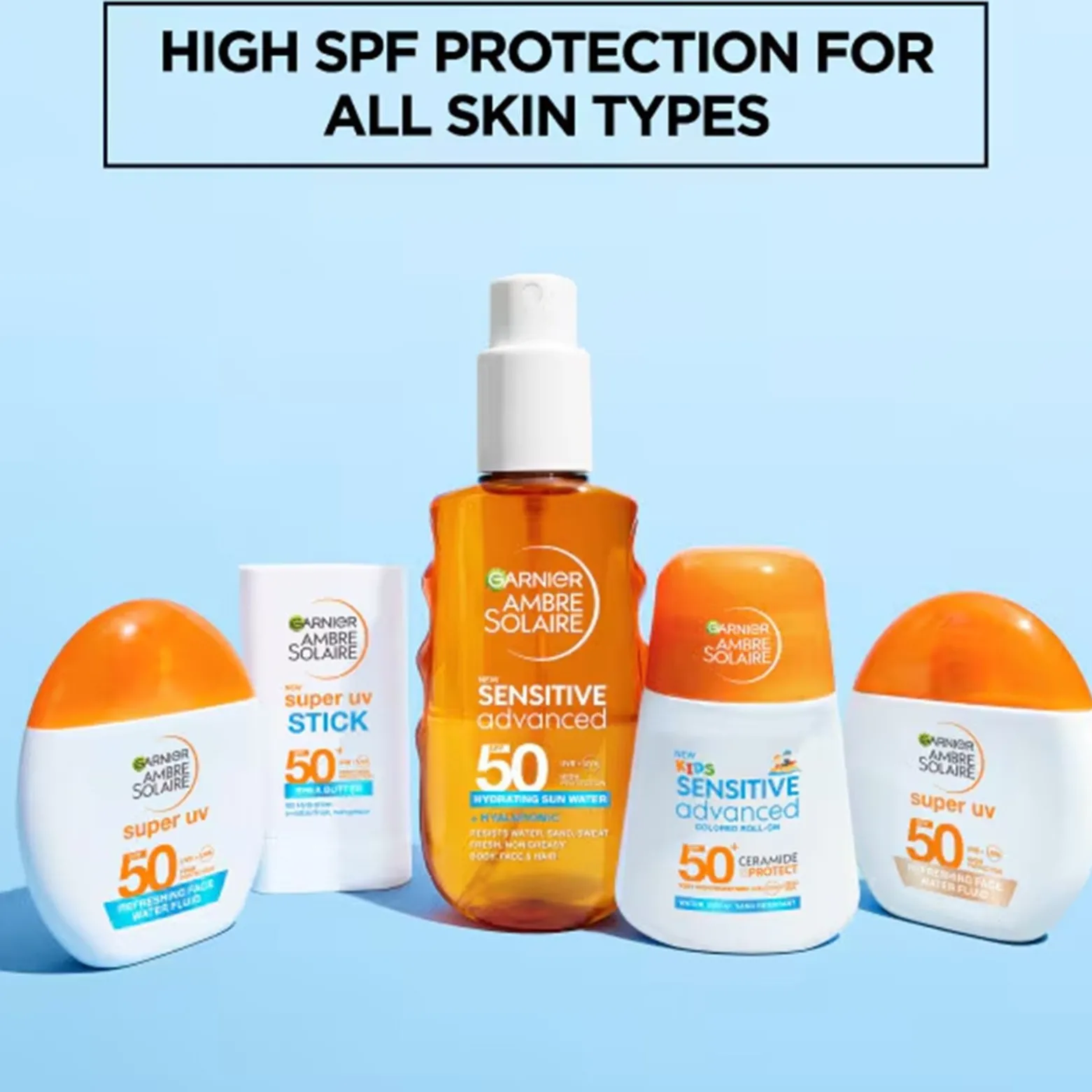 Garnier Ambre Solaire Super UV Refreshing Face Water Fluid SPF50 40ml (1.35floz)