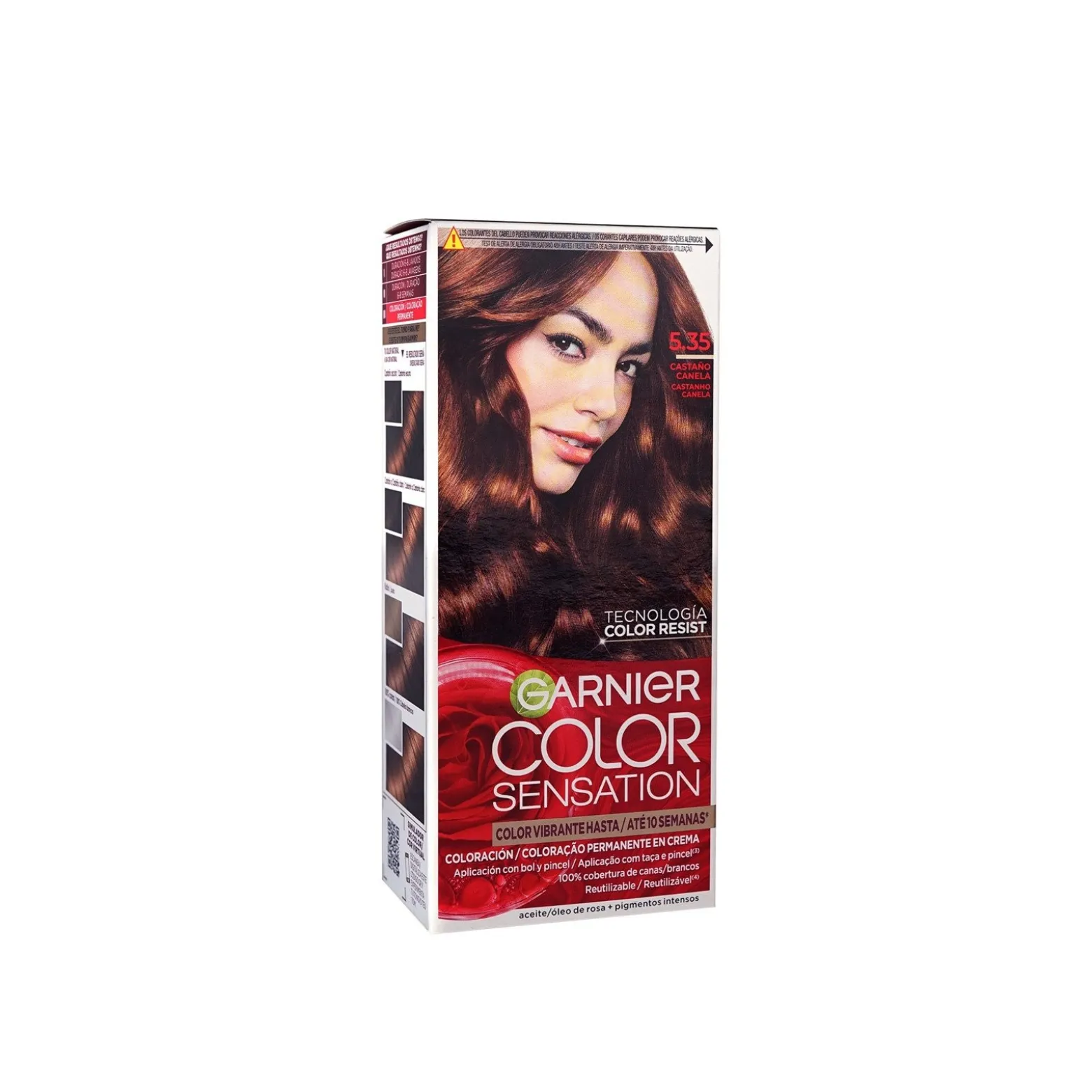 Garnier Color Sensation Permanent Hair Dye 5.35 Cinnamon Brown