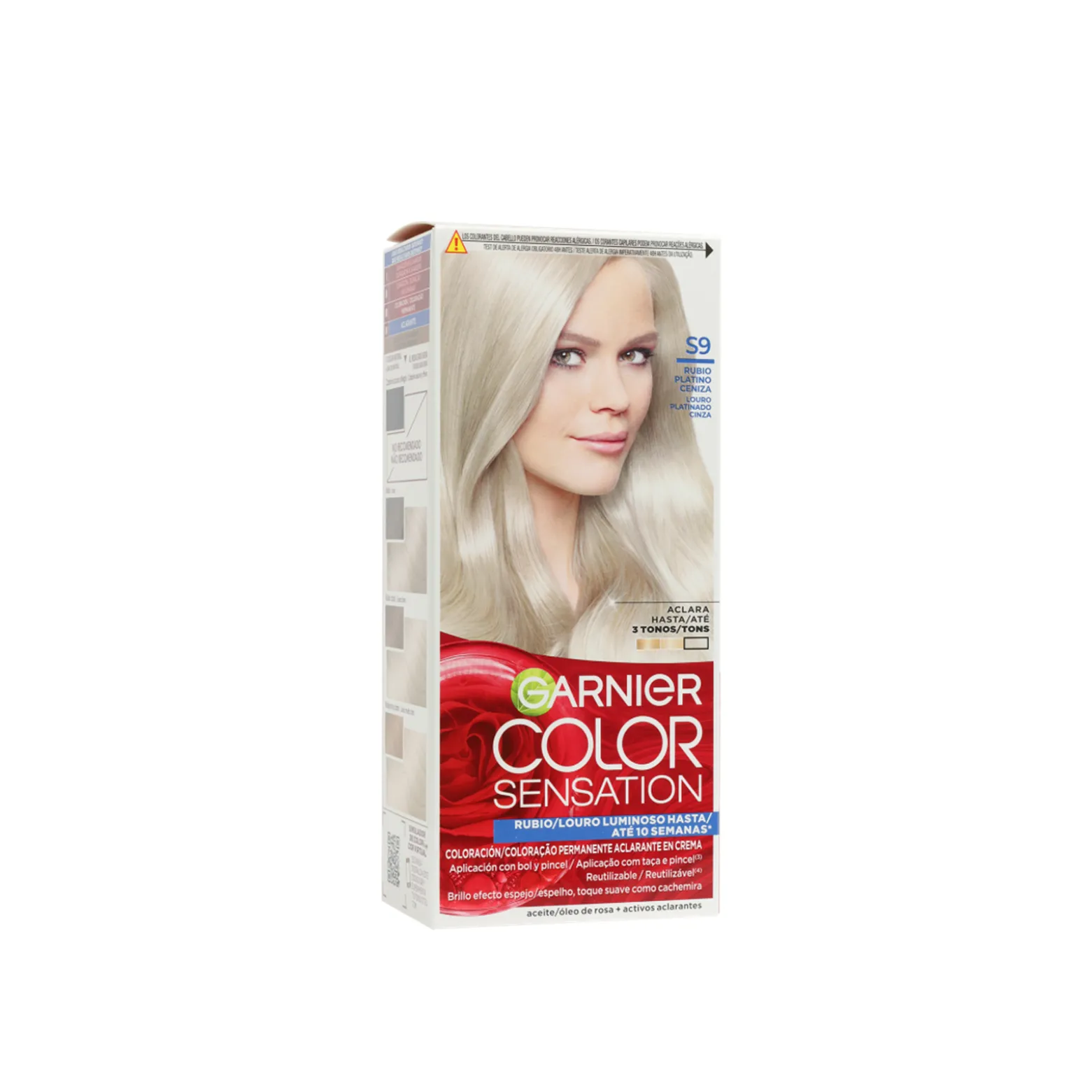 Garnier Color Sensation Permanent Hair Dye S9 Platinum Ash Blonde