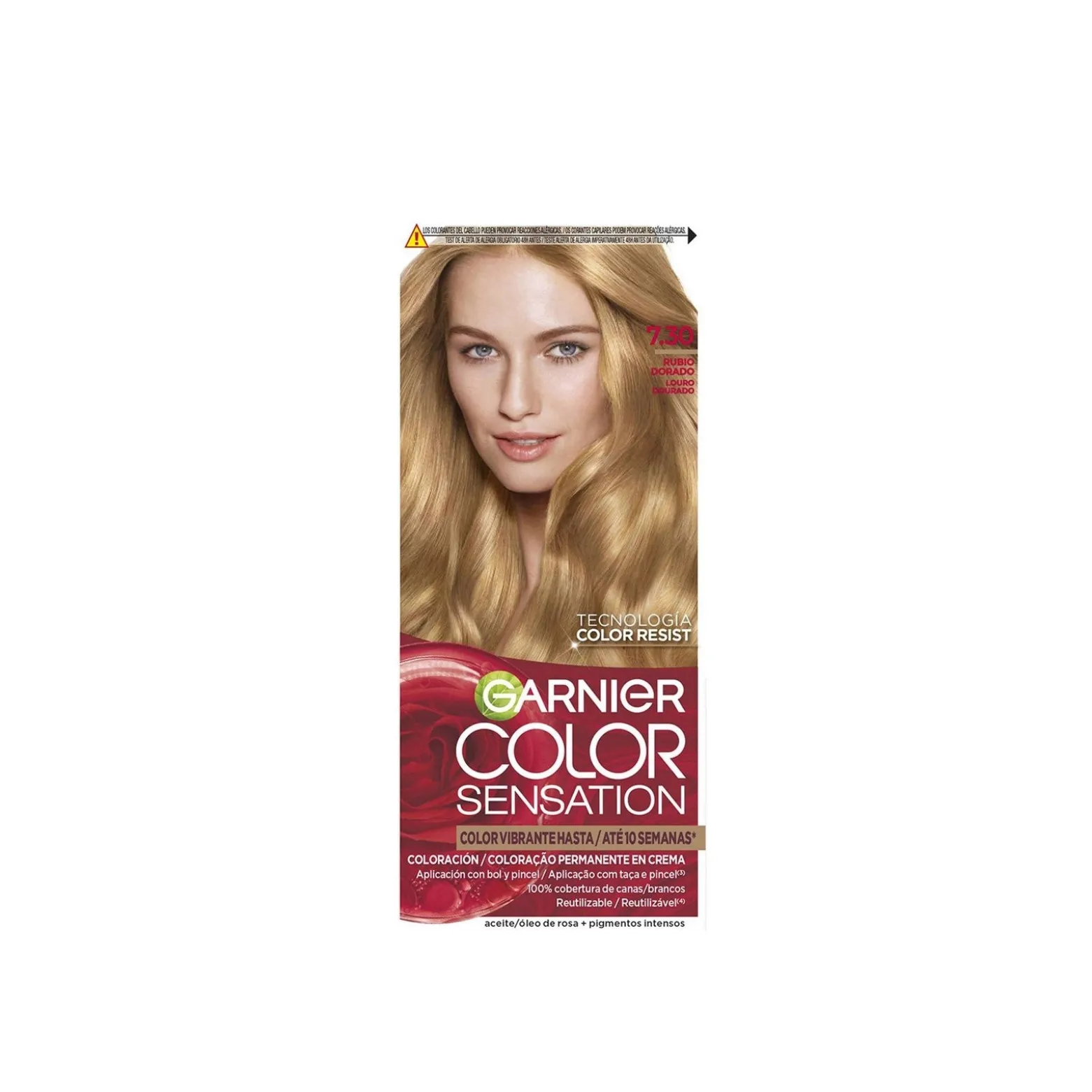 Garnier Color Sensation Permanent Hair Dye 7.30 Golden Blonde