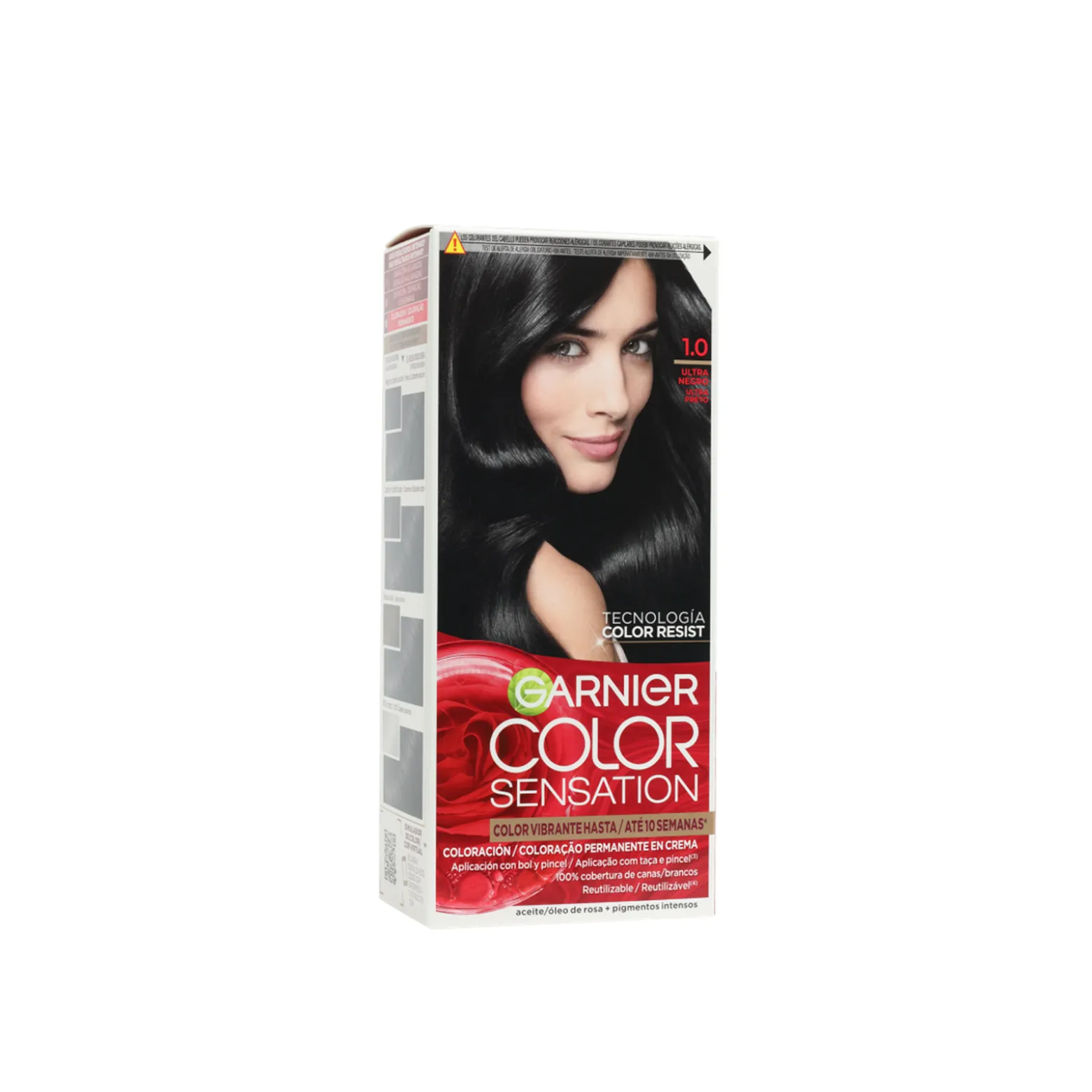 Garnier Color Sensation Permanent Hair Dye 1.0 Ultra Black