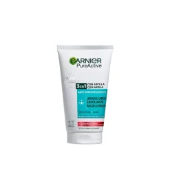 Garnier Pure Active 3-In-1 Clay Anti-Spot Wash Scrub Mask 150ml (5.07floz)