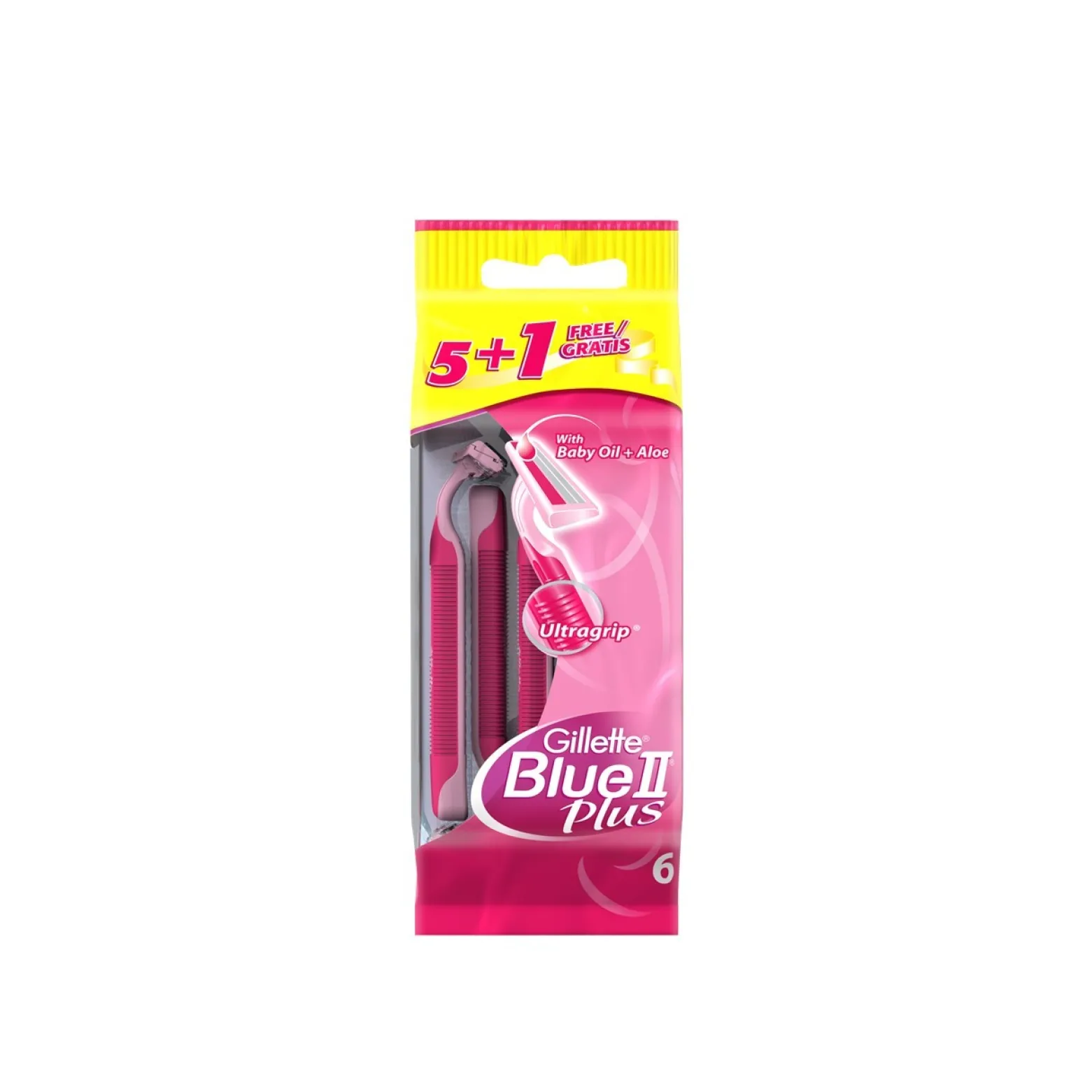 Gillette Blue II Plus Disposable Razors x6
