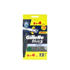 Gillette Blue3 Smooth Disposable Razors x12