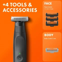 Gillette Fusion One All-in-One Face and Body Hybrid Trimmer and Shaver