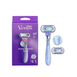 Gillette Venus Extra Smooth Swirl Razor + 2 Replacement Blades