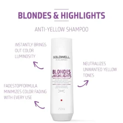 Goldwell Dualsenses Blondes & Highlights Anti-Yellow Shampoo 250ml (8.45floz)